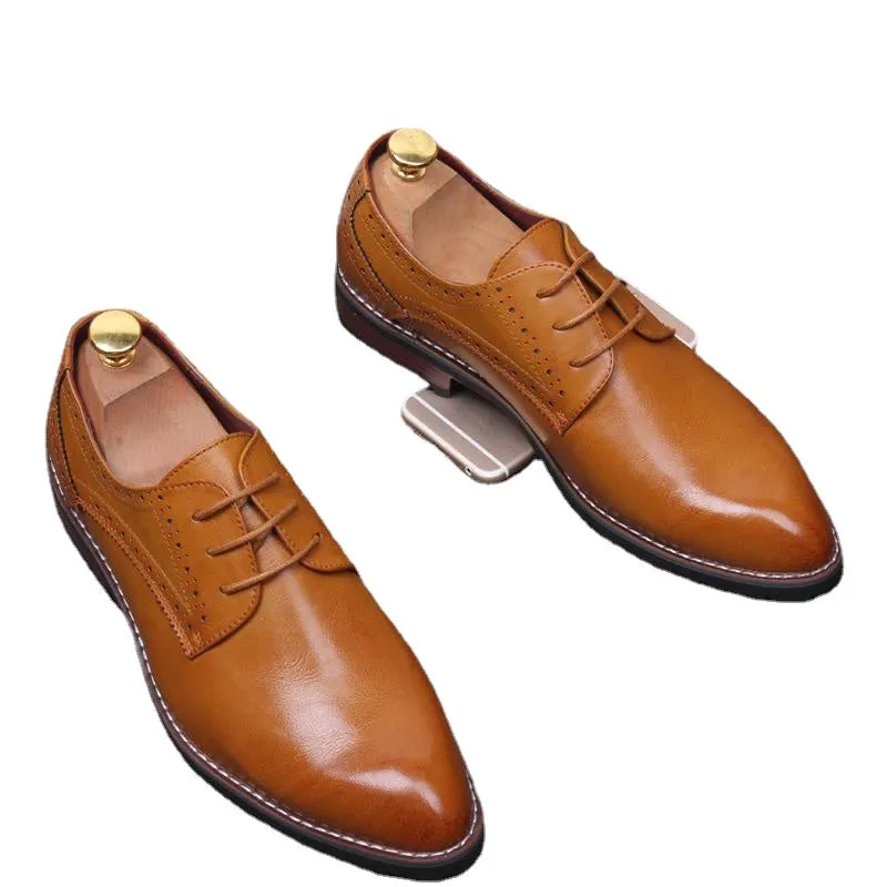 British business casual shoes wedding shoes increased men's shoes