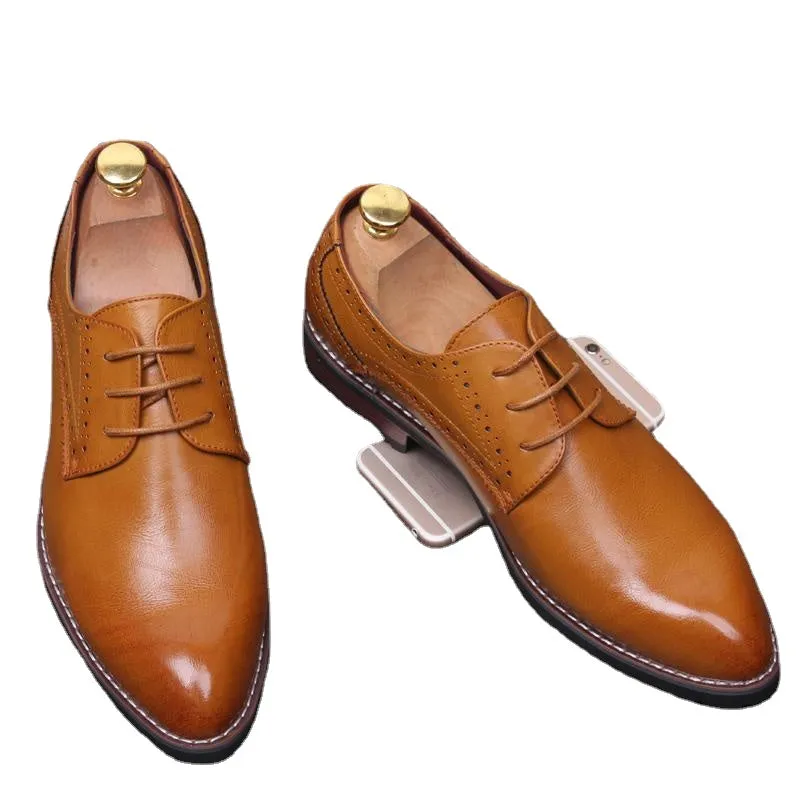 British business casual shoes wedding shoes increased men's shoes