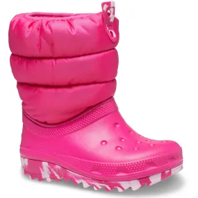 Crocs Kids&#x27; Classic Neo Puff Boot Candy Pink | Buy Crocs Kids&#x27; Classic Neo Puff Boot Candy Pink here | Outnorth