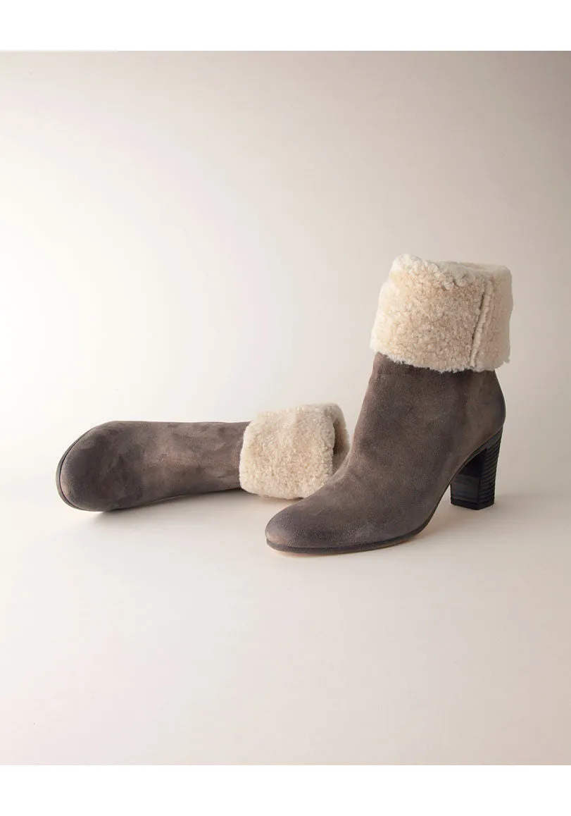Cuffed-Ankle Boot