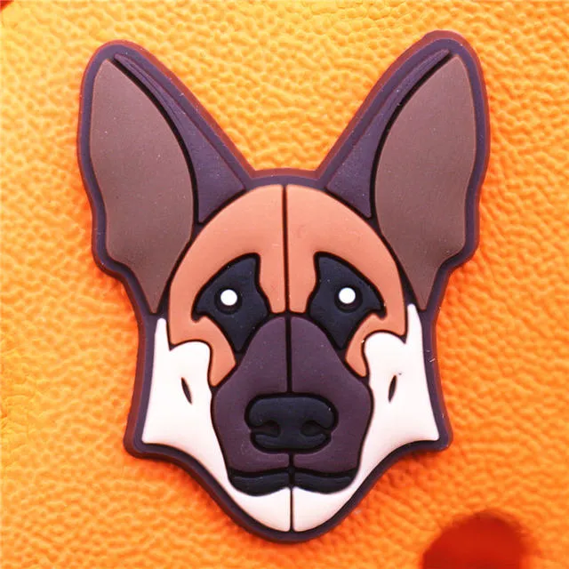 Cute Dog Charms Corgi Teddy Husky Shoes