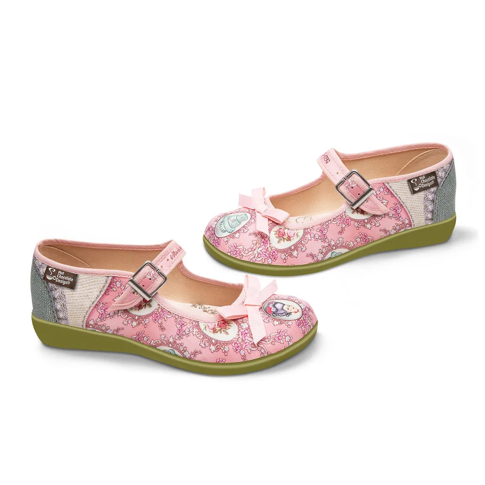 Hot Chocolate Shoes Mary Jane Flats - Marie Antoinette