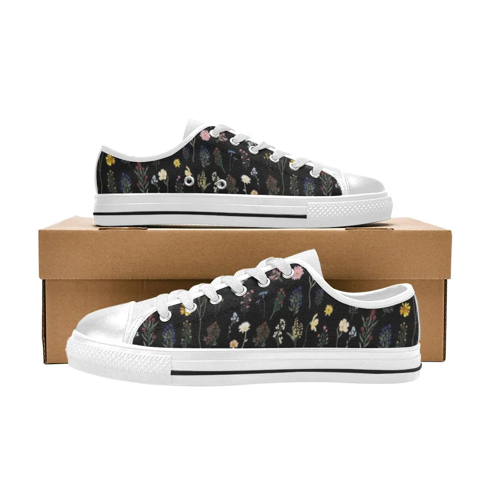 Wildflowers Black Women's Low Rise Shoes up to size 12