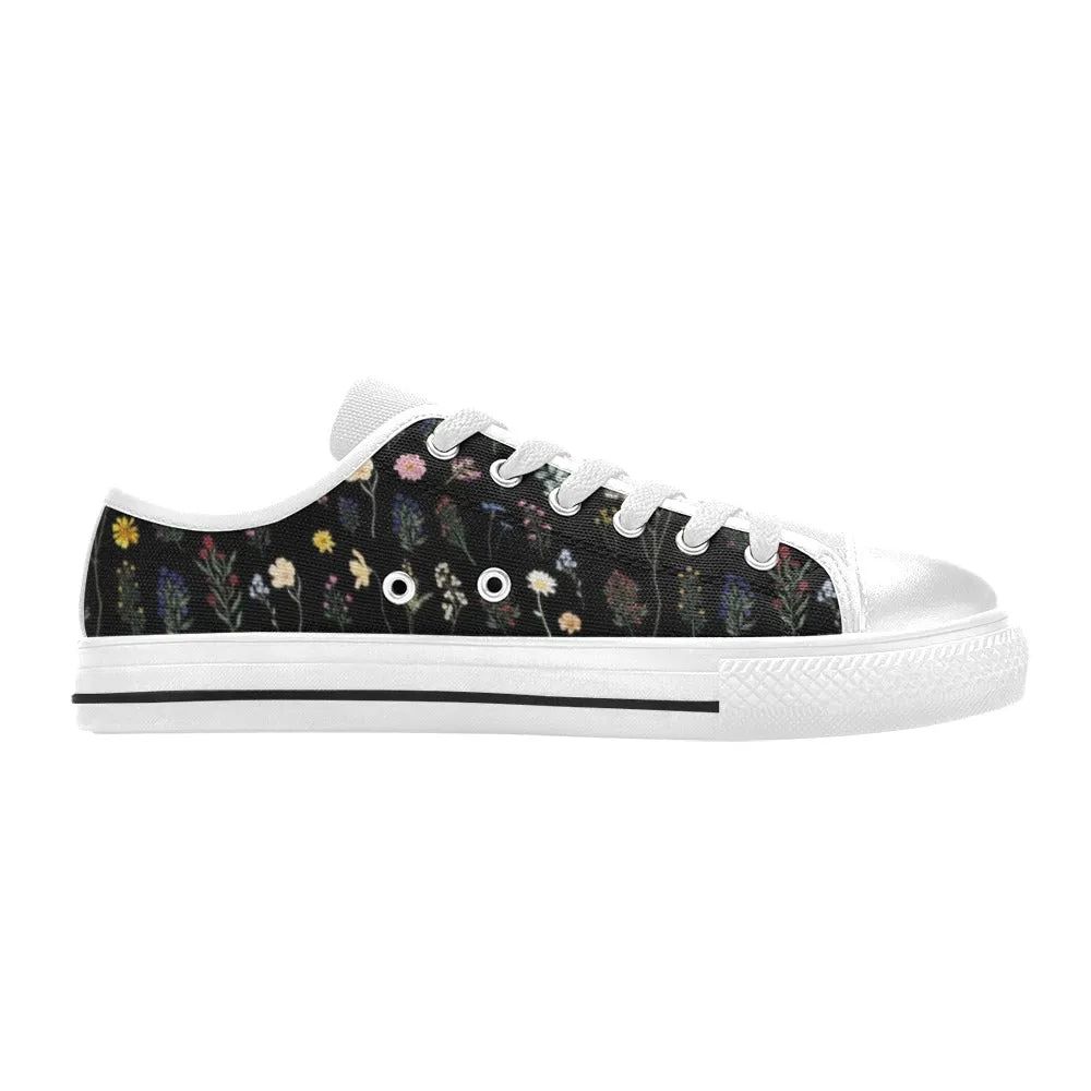 Wildflowers Black Women's Low Rise Shoes up to size 12
